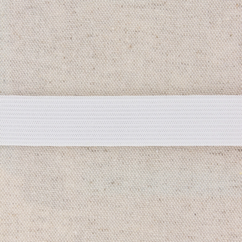 Elastique plat 20mm 2cm blanc