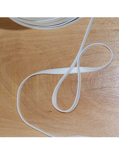 Elastique plat souple 7mm blanc 2