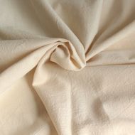 Coton lavé bio coloris vanille Qualité Oeko-tex - 1