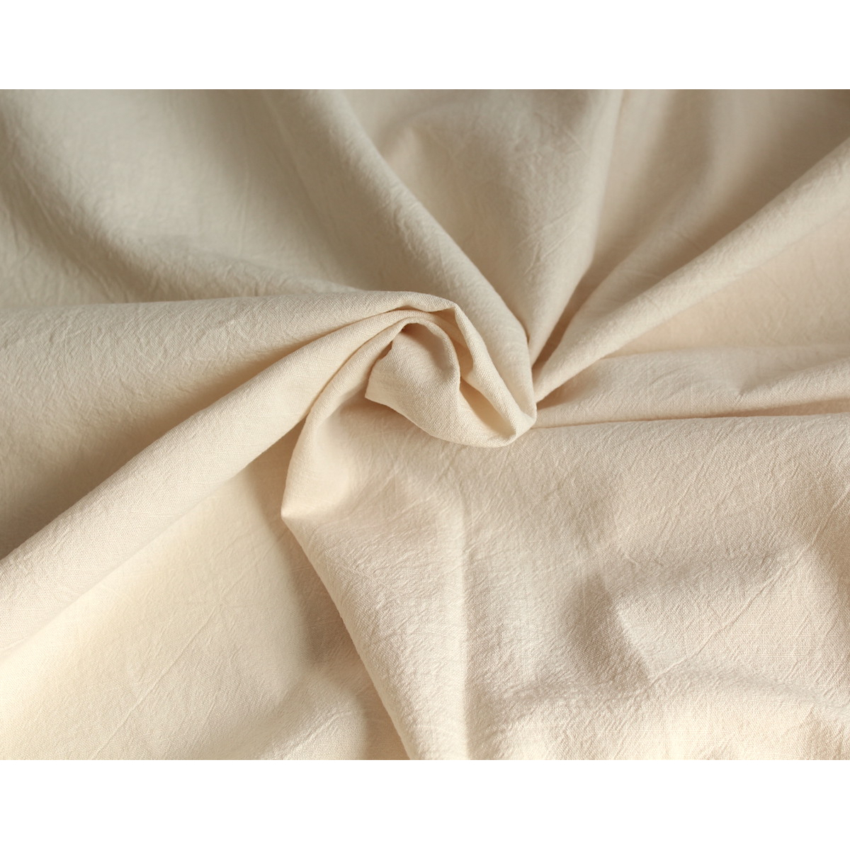 Coton lavé bio coloris vanille Qualité Oeko-tex - 4 Coton lavé bio coloris vanille Qualité Oeko-tex - 4