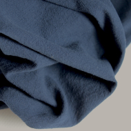 Coton lavé bio coloris bleu marine