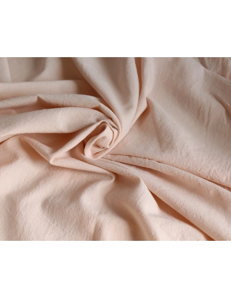 Coton lavé bio coloris nude poudré
