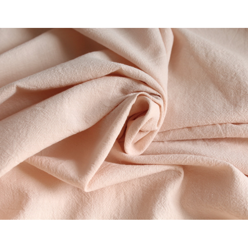 Coton lavé bio coloris nude poudré