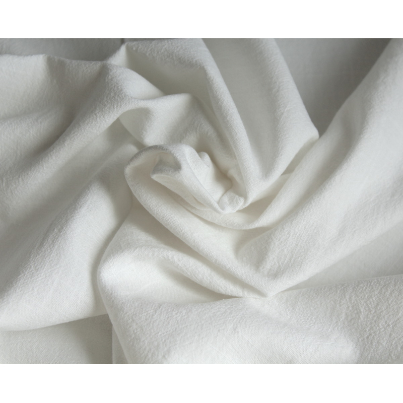 Coton lavé bio coloris blanc cassé