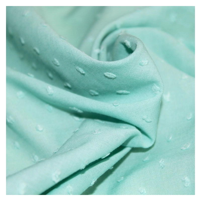 Plumetis de coton coloris Sorbet mint