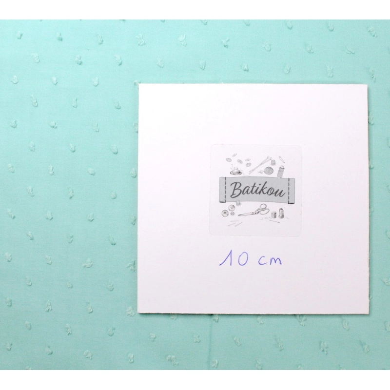 Plumetis de coton coloris Sorbet mint