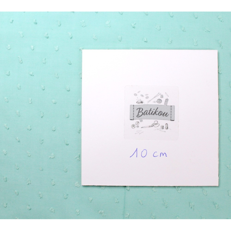 Plumetis de coton coloris Sorbet mint