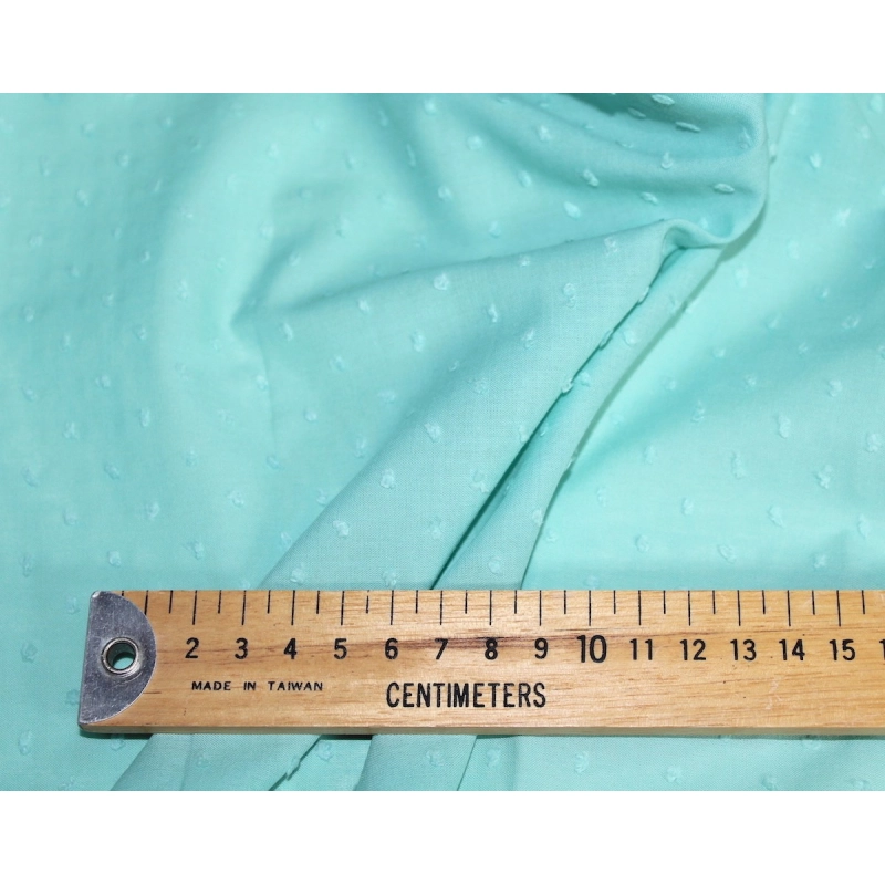 Plumetis de coton coloris Sorbet mint