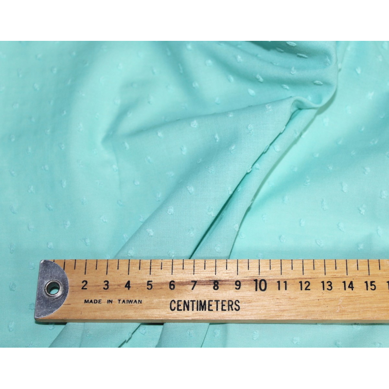 Plumetis de coton coloris Sorbet mint