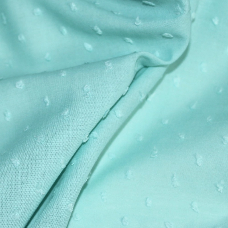 Plumetis de coton coloris Sorbet mint