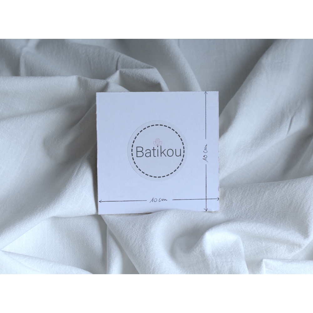 Coton lavé bio coloris blanc Qualité Oeko-tex - 2