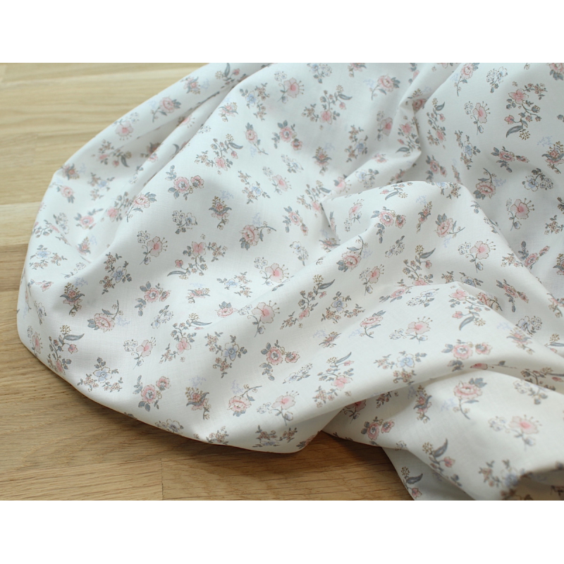 Emma - Batiste de coton BIO imprimé romantique exclusif