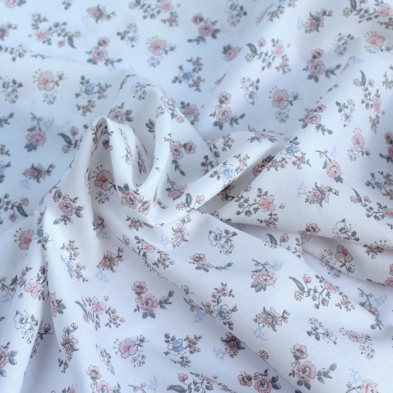 Emma - Batiste de coton BIO imprimé romantique exclusif