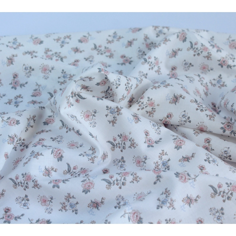 Emma - Batiste de coton BIO imprimé romantique exclusif