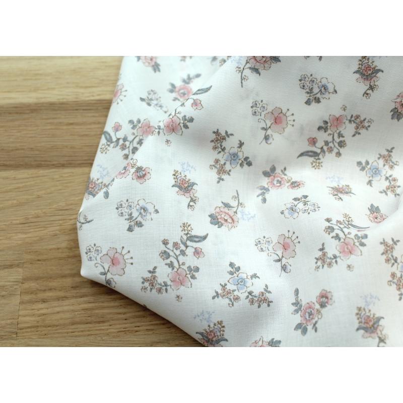 Emma - Batiste de coton BIO imprimé romantique exclusif