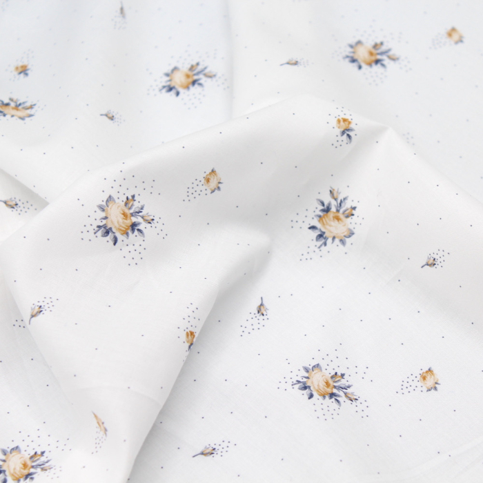 Batiste de coton BIO imprimé exclusif Christine / SILKYNE