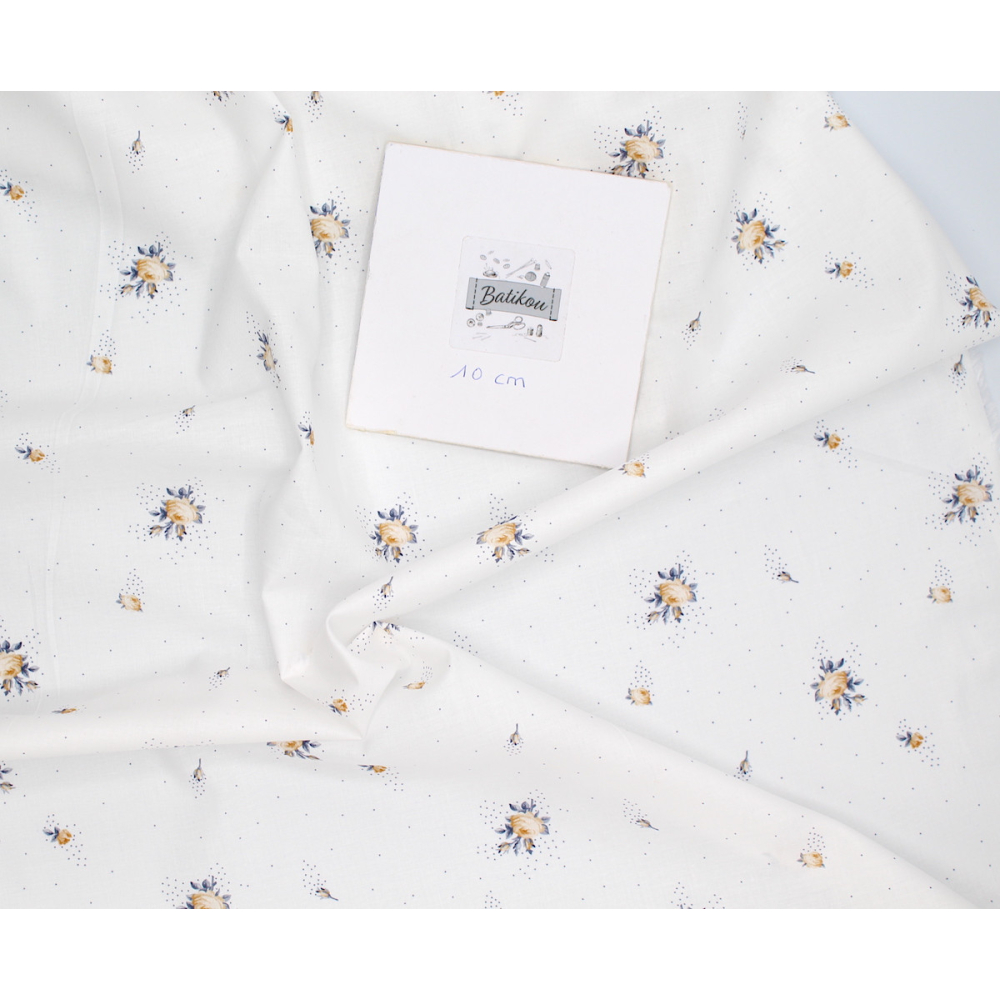 Batiste de coton BIO imprimé exclusif Christine / SILKYNE