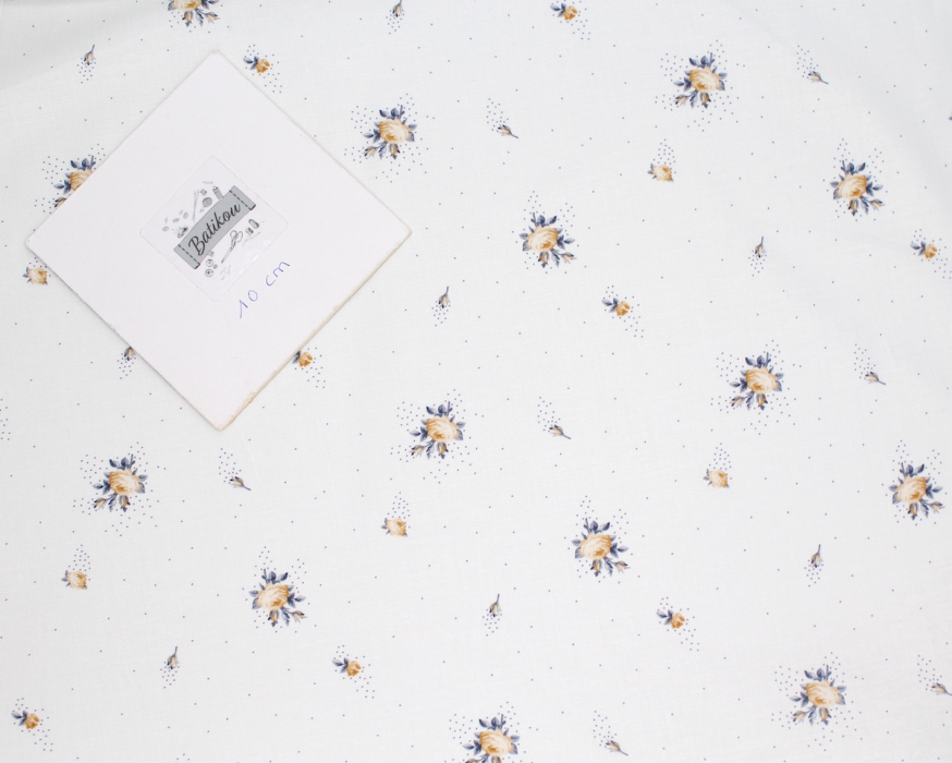 Batiste de coton BIO imprimé exclusif Christine / SILKYNE