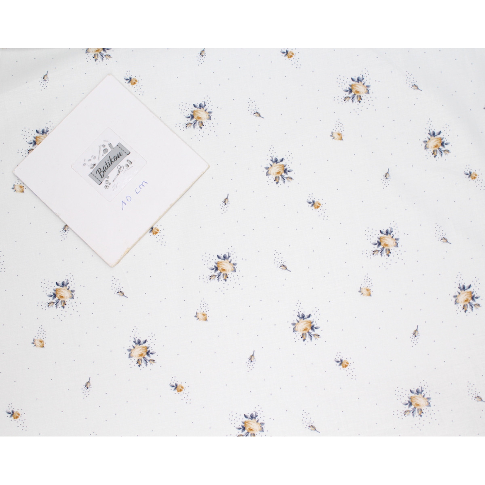 Batiste de coton BIO imprimé exclusif Christine / SILKYNE