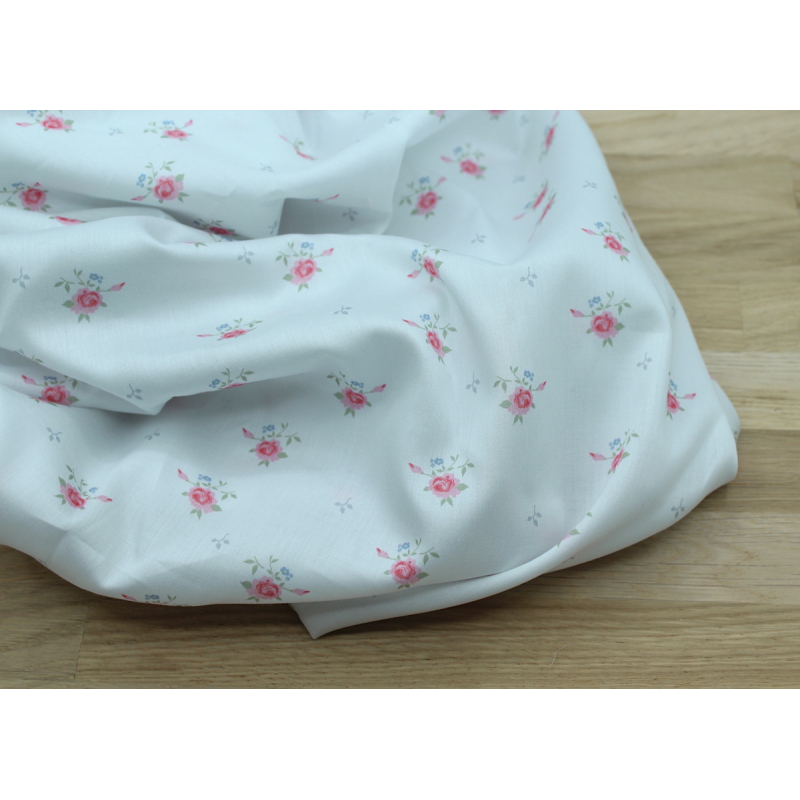 Coton satiné motif exclusif @LaQuintabyCecile Rosie