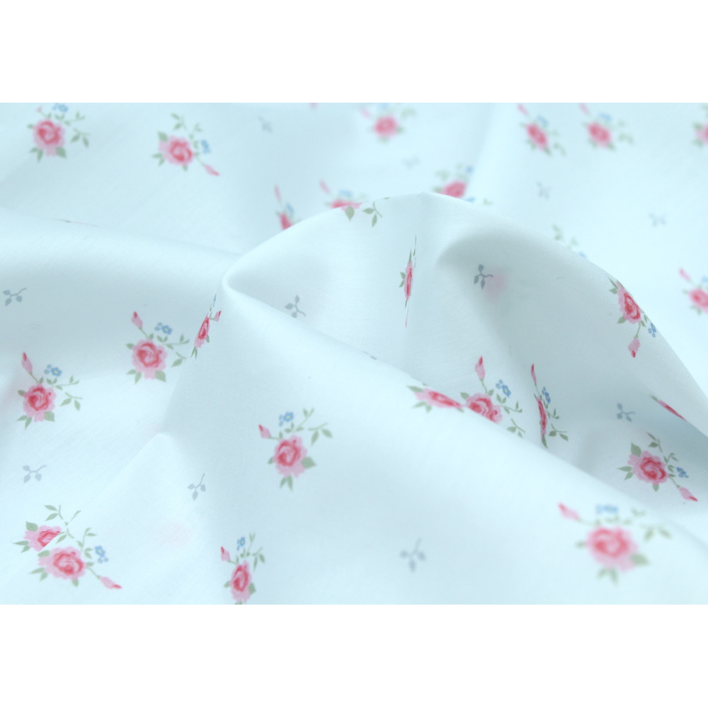 Coton satiné motif exclusif @LaQuintabyCecile Rosie