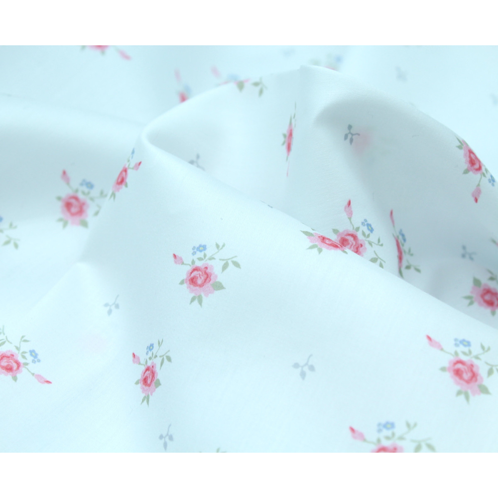 Coton satiné motif exclusif @LaQuintabyCecile Rosie