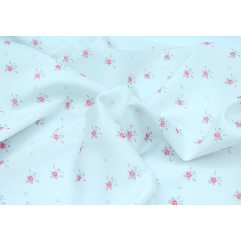Coton satiné motif exclusif @LaQuintabyCecile Rosie