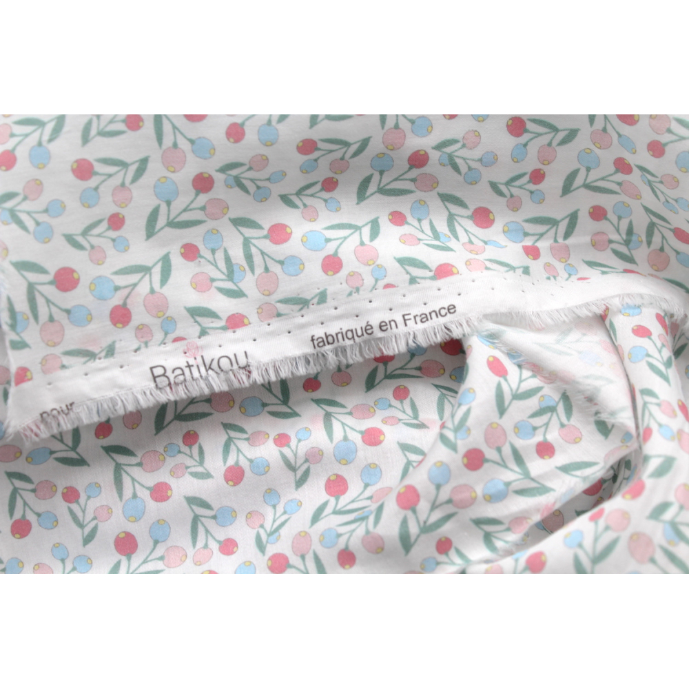 Tissu exclusif cotton motif Symphonia sorbet Tissu exclusif cotton motif Symphonia sorbet