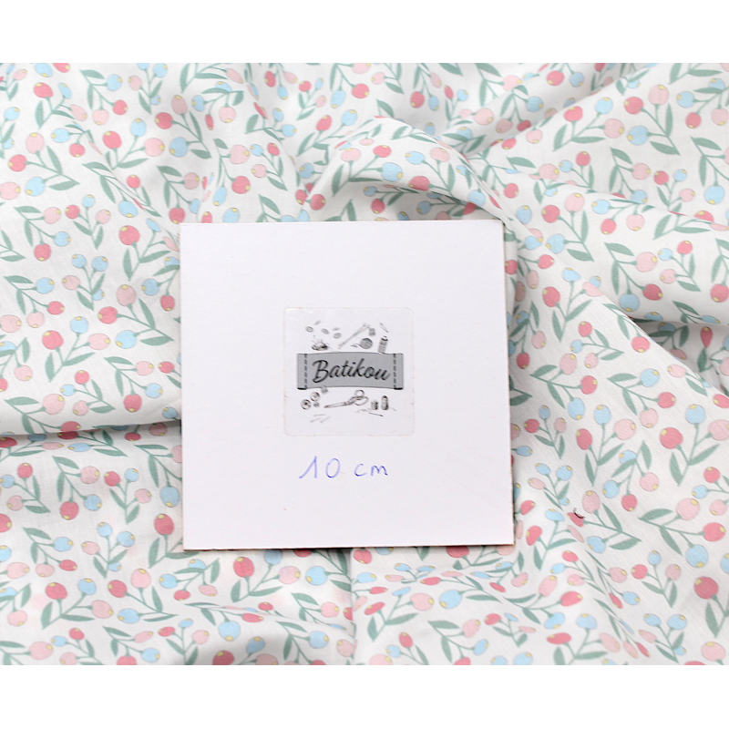 Tissu exclusif cotton motif Symphonia sorbet Tissu exclusif cotton motif Symphonia sorbet