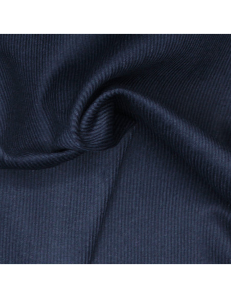 Velours milleraies coton organique coloris bleu marine