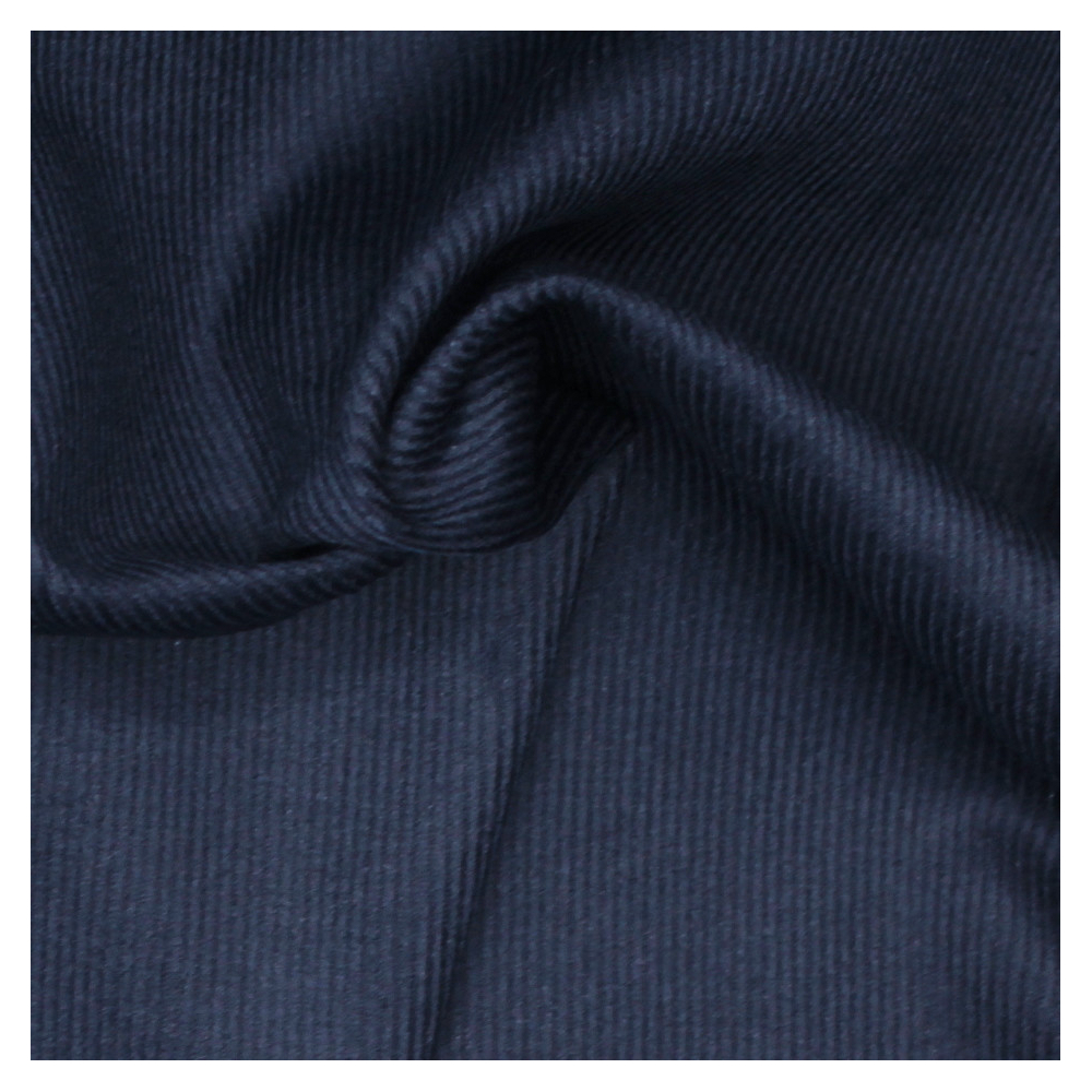 Velours milleraies coton organique coloris bleu marine