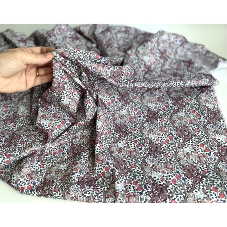 Popeline de coton classique organique fleuri Tissus issus de l'agriculture biologique  - 2