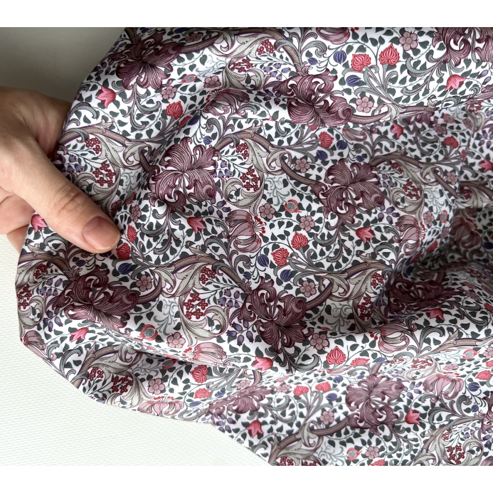 Popeline de coton classique organique fleuri Tissus issus de l'agriculture biologique  - 5