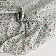 Batiste de coton bio à imprimé fleuri Tissus issus de l'agriculture biologique  - 1
