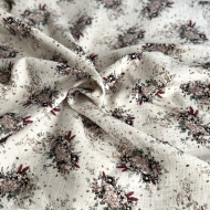 Double gaze de coton organique BIO à fleurs Tissus issus de l'agriculture biologique  - 1