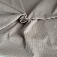 Velours à côtes coton organique coloris beige  - 1