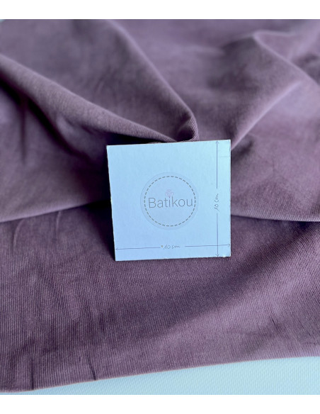 Velours milleraies coton organique coloris figue  - 3