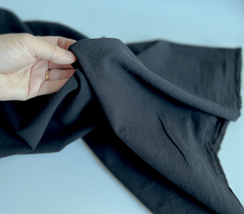 Coton lavé bio coloris noir Qualité Oeko-tex - 2