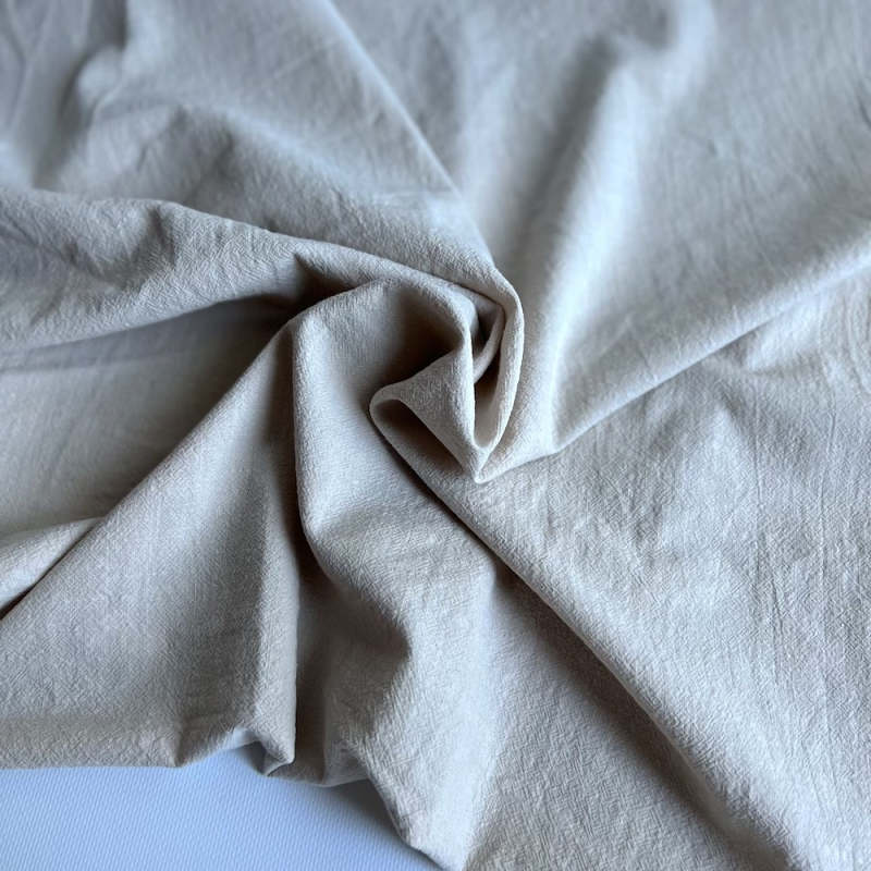 Coton lavé bio coloris crème Qualité Oeko-tex - 1