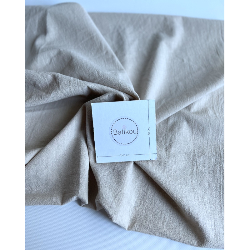Coton lavé bio coloris crème Qualité Oeko-tex - 3