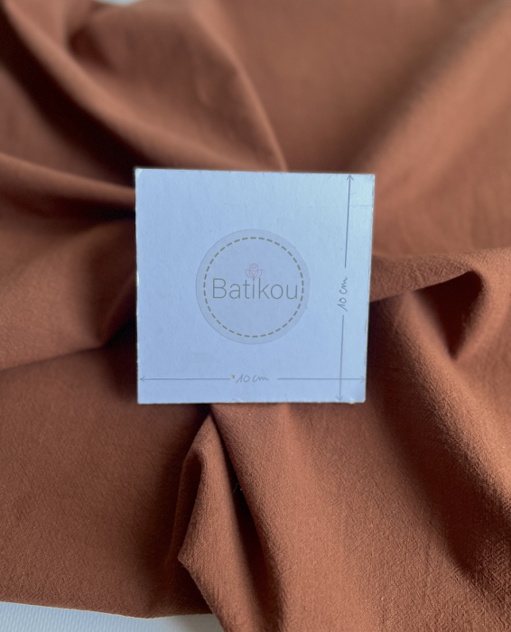 Coton lavé bio coloris noisette Qualité Oeko-tex - 3