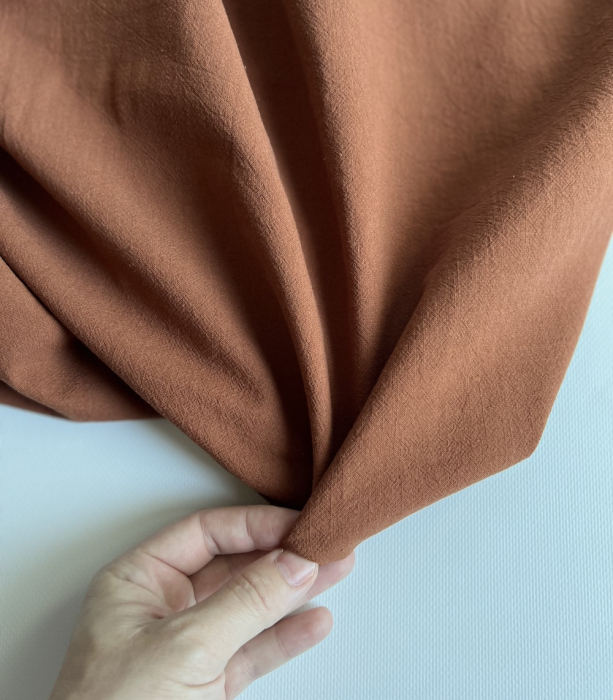 Coton lavé bio coloris noisette Qualité Oeko-tex - 4