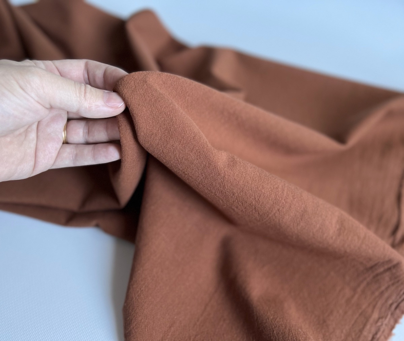 Coton lavé bio coloris noisette Qualité Oeko-tex - 2