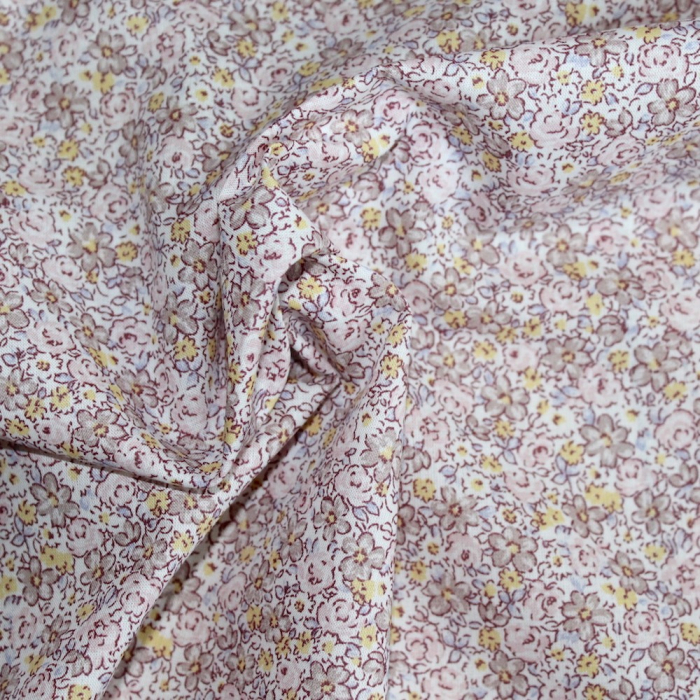 Batiste de coton SILKYNE imprimé fleuri