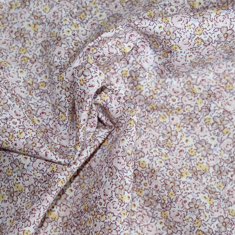 Batiste de coton SILKYNE imprimé fleuri