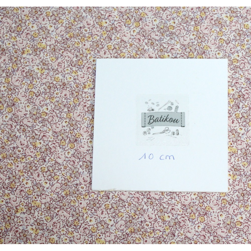 Batiste de coton SILKYNE imprimé fleuri