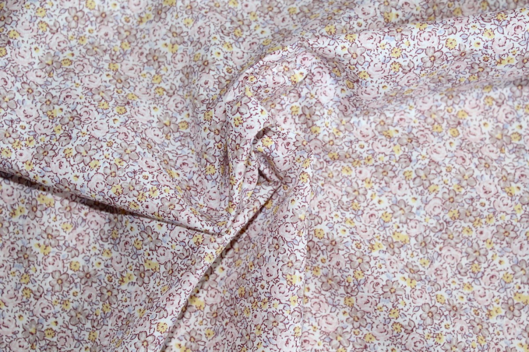 Batiste de coton SILKYNE imprimé fleuri