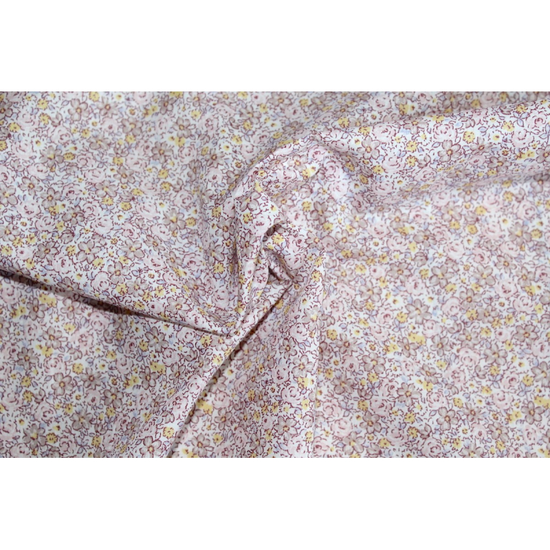 Batiste de coton SILKYNE imprimé fleuri