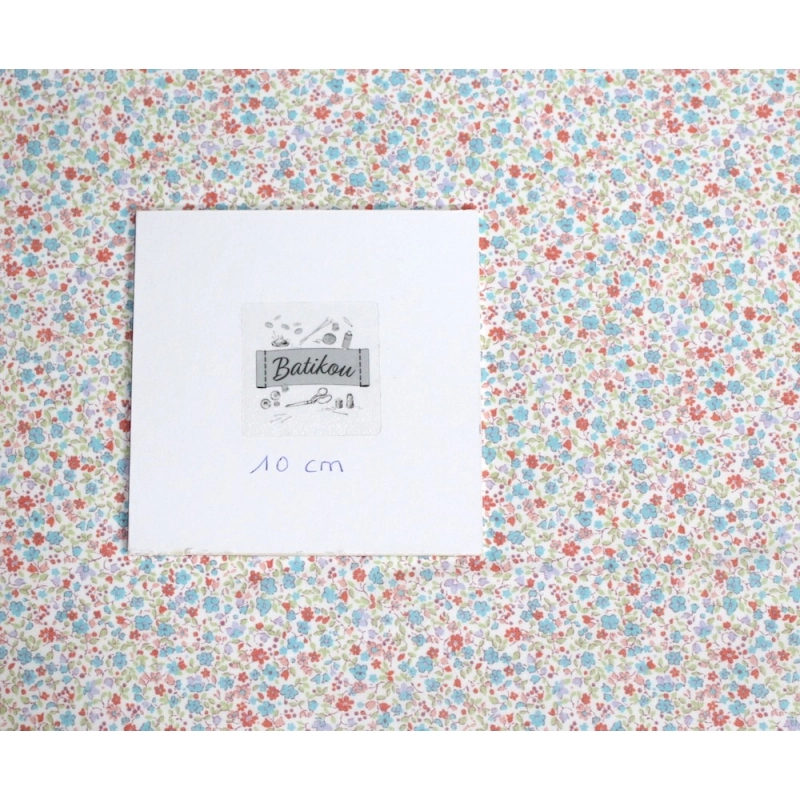 Batiste de coton SYLKINE imprimé fleuri