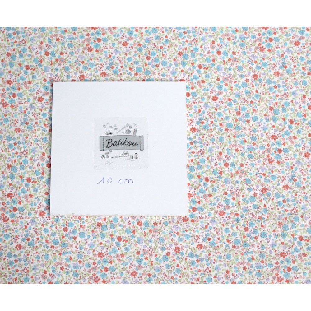 Batiste de coton SYLKINE imprimé fleuri